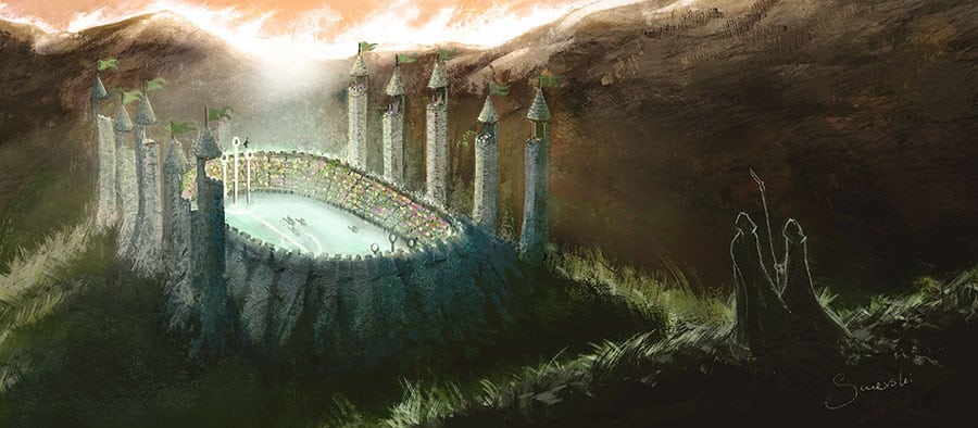 Quidditch Pitch - Harry Potter fanart